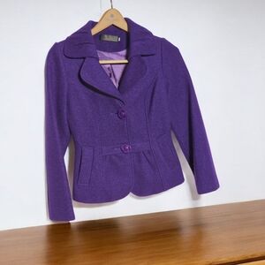 Hong Rui Fang Purple Women's Tailored Jacket Sz S